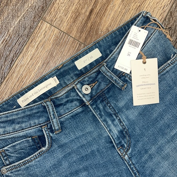 NWT Anthropologie Pilcro and the Letterpress Mid-Rise Slim Denim Boyfriend Jeans - Picture 9 of 12